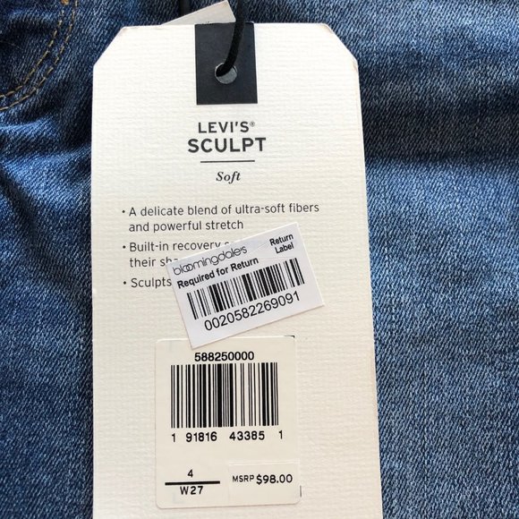Levi's 724 High Rise Straight Cropped Jeans (NWT) - Picture 5 of 5